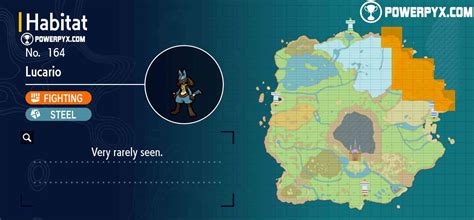 Locate Lucario's Habitat: