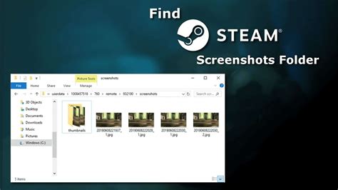 Locating the Steam Screenshots Directory