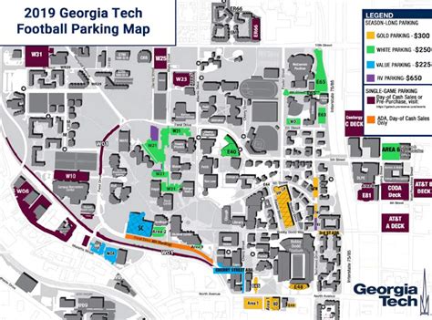 Locations of all UGA parking decks and lots: