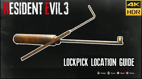 Lockpick Resident Evil 3: Essential Guide to Surviving the Outbreak