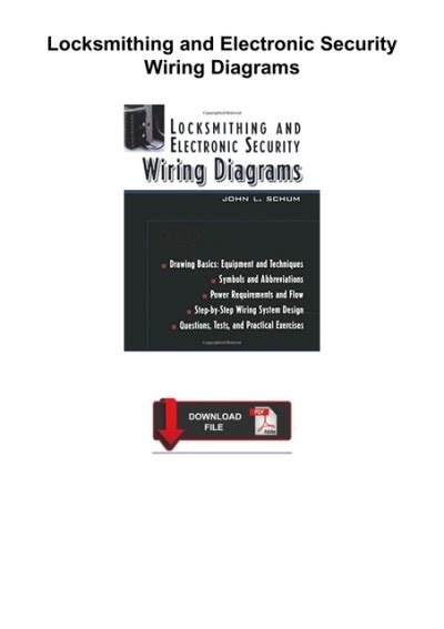 Locksmithing and Electronic Security Wiring Diagrams PDF