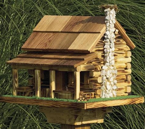 Log Cabin Bird Feeder: An Architectural Masterpiece for Avian Delight