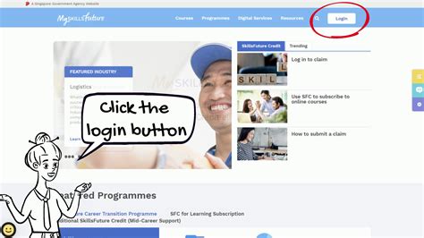 Logging into SkillsFuture Secondary