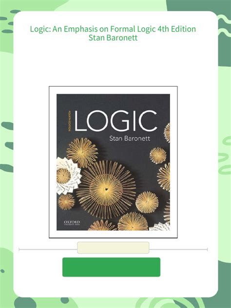 Logic By Stan Baronett PDF Kindle Editon