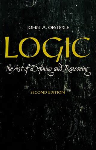 Logic The Art Of Defining And Reasoning 2nd Ebook Reader