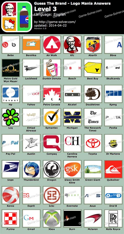 Logo Mania Answers Level 3 Epub