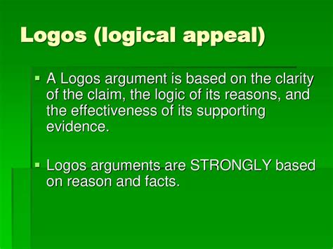 Logos (Logical Appeal)