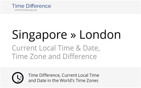 London Time Difference to Singapore: Stay Connected Across Time Zones