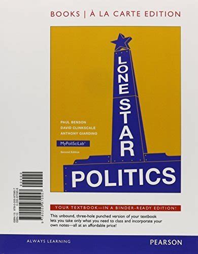 Lone Star Politics, Plus New MyPolisciLab with eText - Access Card Package 2nd Edition Kindle Editon