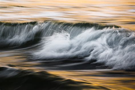 Long, flowing waves: