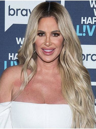 Long 26" Wavy Without Bangs Full Lace Kim Zolciak Wigs