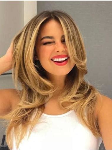 Long Blonde Wigs For Women Wavy Lace Front Layered 90s Supermodel Layers Wigs