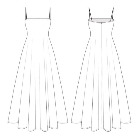 Long Dress Template