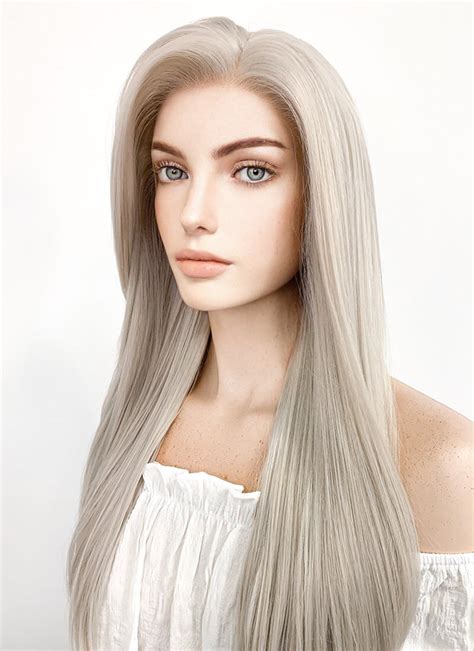 Long Flowing Majesty: 2025's Ultimate Grey Lace Front Synthetic Wig