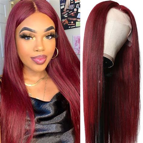 Long Hair Wigs For Women Straight Lace Front Wigs Without Bangs Synthetic Wigs