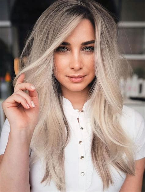 Long Hair Wigs Synthetic Platinum Lace Blonde Wig Without Bangs Long Layered Wigs