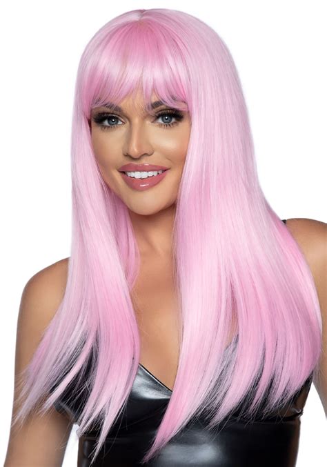 Long Pink Wigs