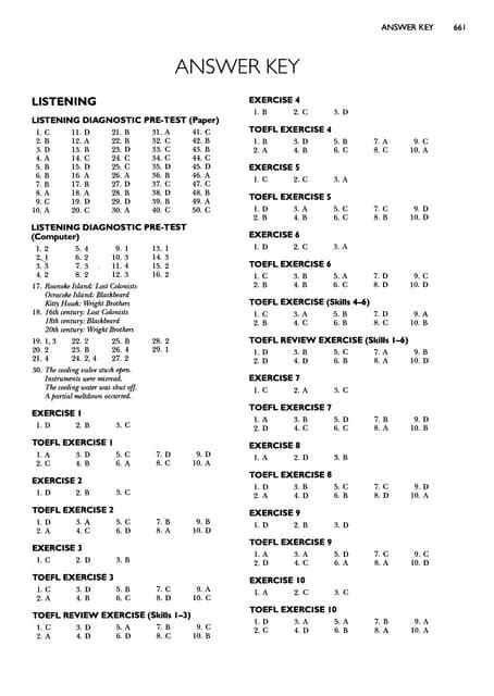 Longman Toefl Pbt Answer Key Kindle Editon