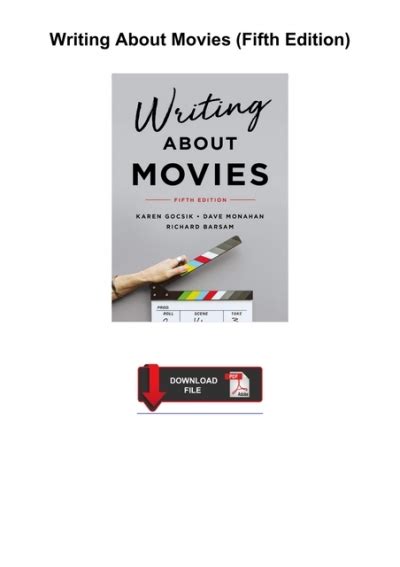 Looking at Movies and Writing About Movies Fifth Edition PDF