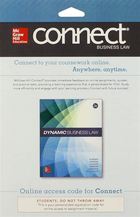 Loose Leaf for Dynamic Business Law and Connect Access Card Reader