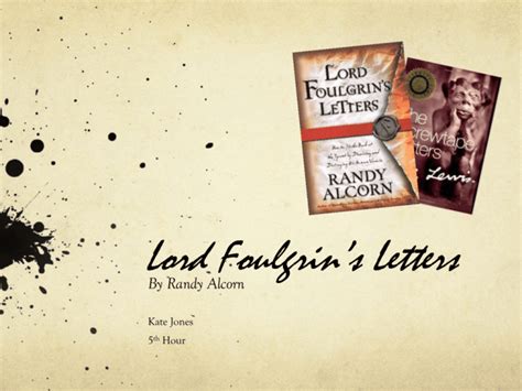 Lord Foulgrin s Letters Doc