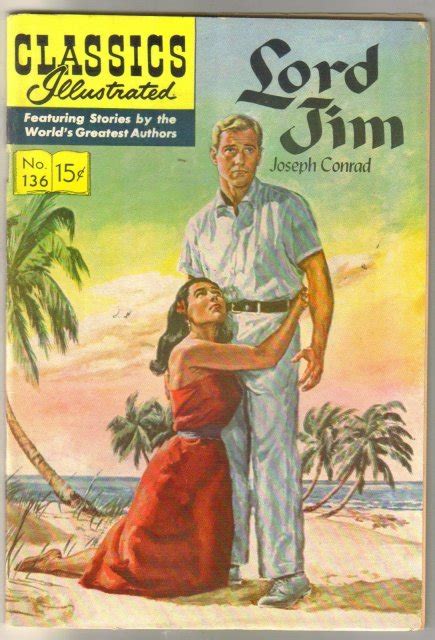 Lord Jim Classics Illustrated comic HRN-136 1st Edition January 1957 No 136 PDF