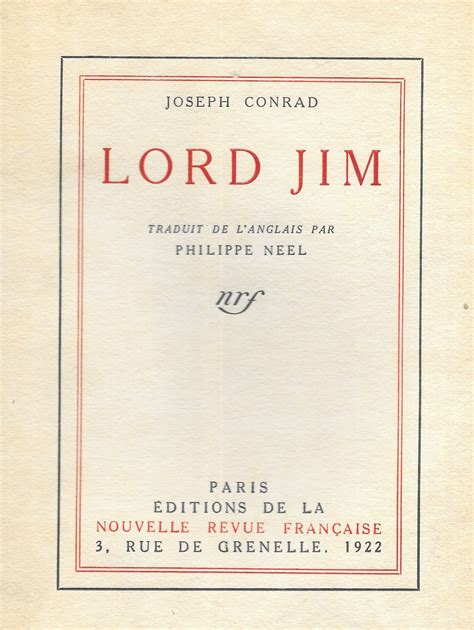 Lord Jim French Edition