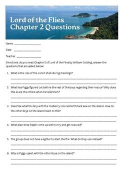 Lord Of The Flies Chapter 2 Questions And Answers Reader