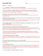 Lord Of The Flies Short Answer Study Guide Page 2 Doc