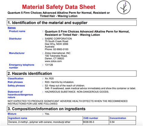 Loreal Hair Color Msds Sheets Ebook Doc