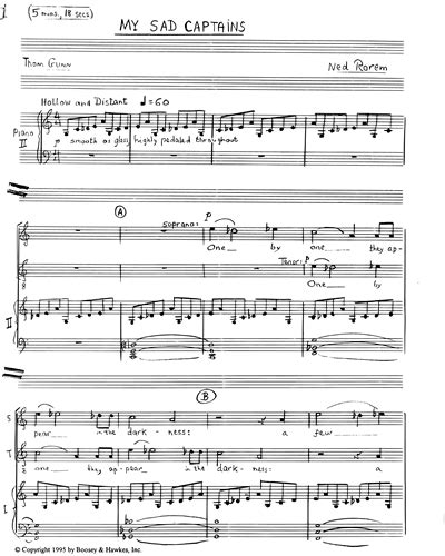 Lost Is My Quiet Forever for Mixed Chorus SATB a Cappella From Five Sad and Humorous Songs in Jazz Rock Set to 17th Century English Poems