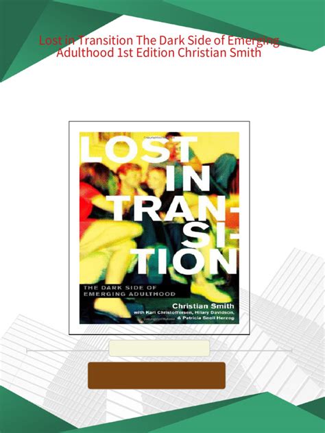 Lost in Transition The Dark Side of Emerging Adulthood Doc