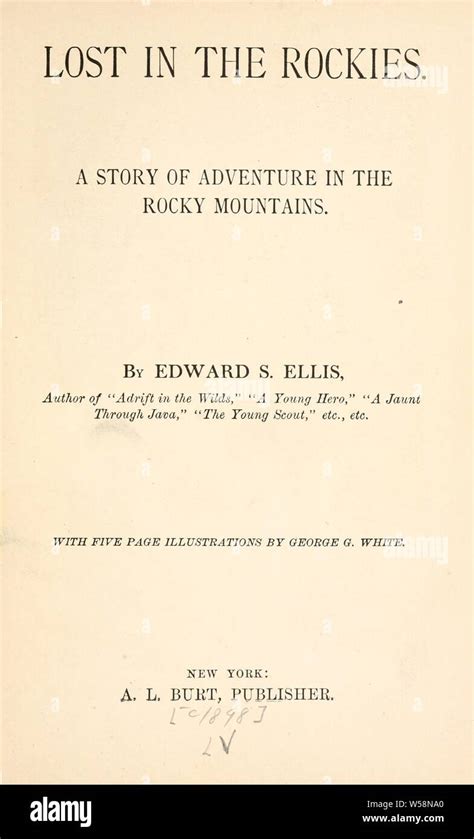Lost in the Rockies A Story of Adventure in the Rocky Mountains With Five Illustrations by George G White Epub