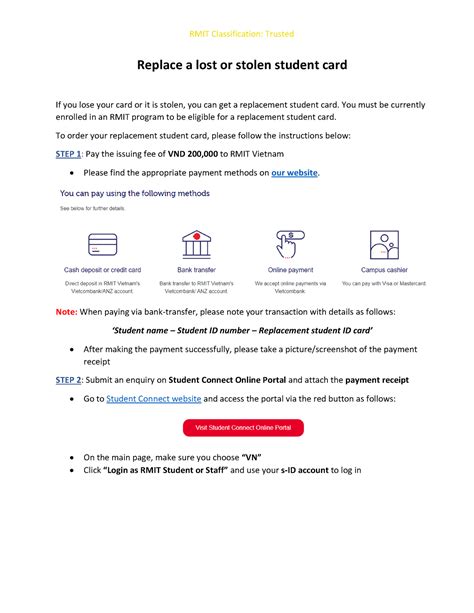 Lost or Stolen Student Card Replacement: A Comprehensive Guide