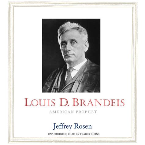 Louis D Brandeis American Prophet Jewish Lives PDF