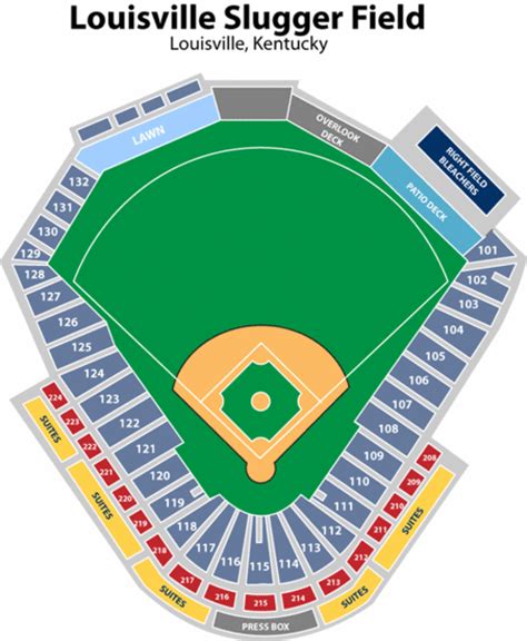 Louisville Slugger Seating Chart