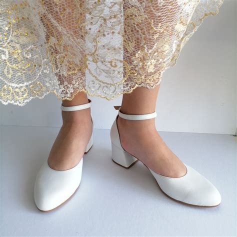 Low Block Heel Wedding Shoes