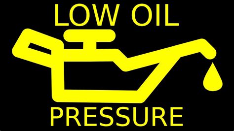 Low oil level: