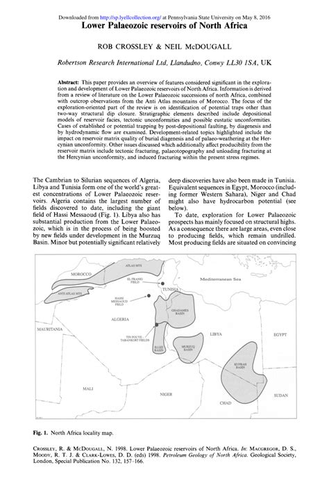 Lower Palaeozoic of North Western and West Central Africa Kindle Editon