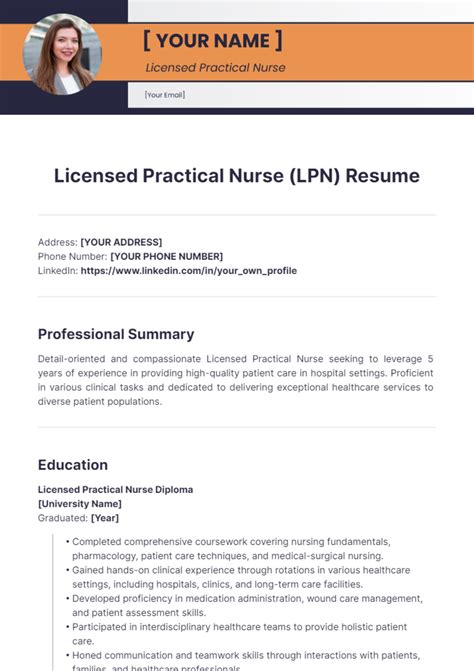 Lpn Resume Templates