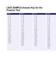 Lsat Answer Key Kindle Editon