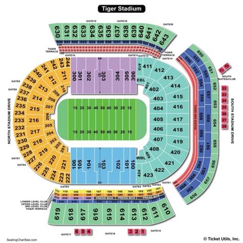 Lsu Tigers Football Seating Chart