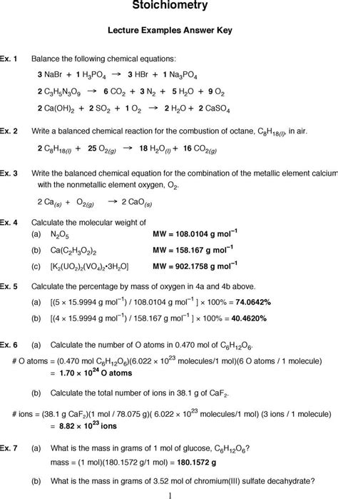 Lths Chemistry Regular Mixed Stoichiometry Answers Doc