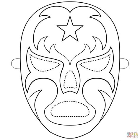 Luchador Mask Template