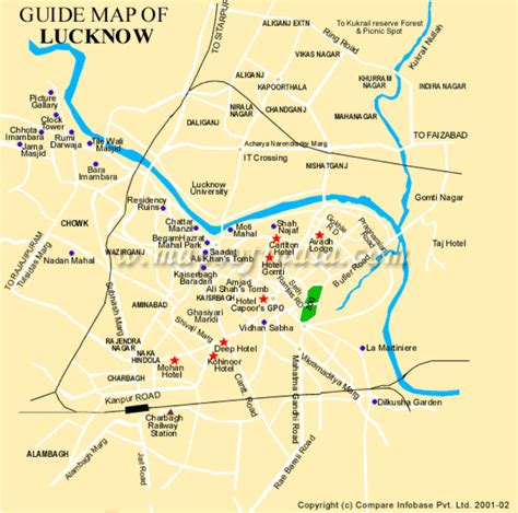 Lucknow City Guide Map PDF