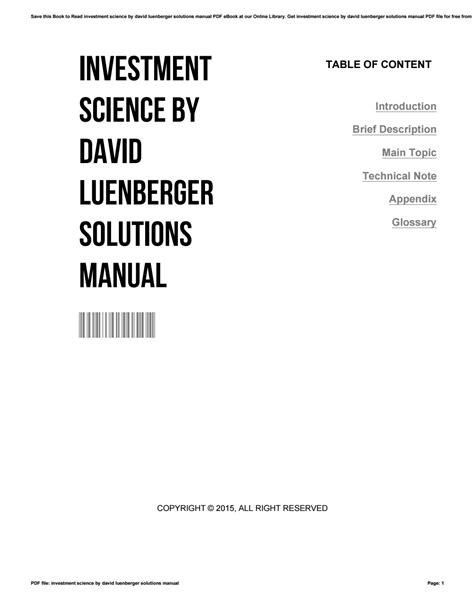 Luenberger Solutions Manual Pdf Epub