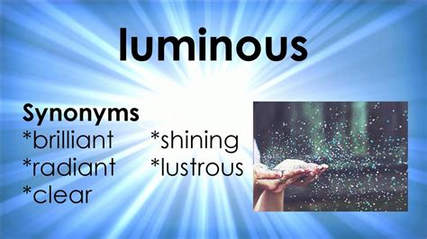 Luminous Luminance: Unveiling Synonyms for Radiant