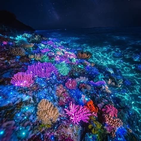 Luminous Reefs: Nature's Underwater Light Show