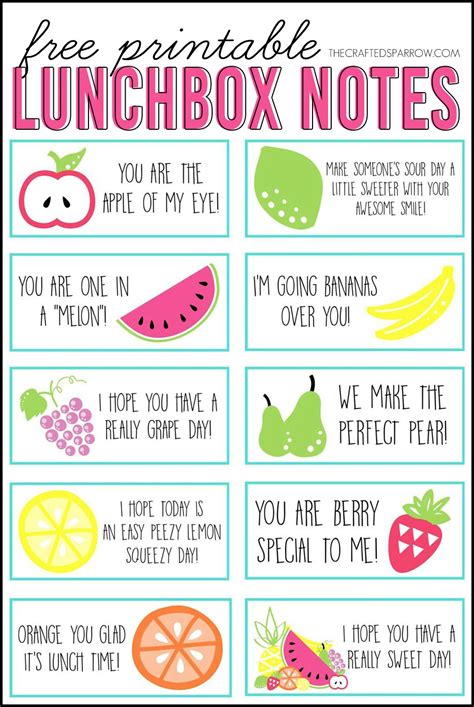 Lunch Box Printable