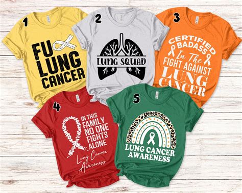 Lung Cancer Awareness Shirts: Make a Statement, Save Lives